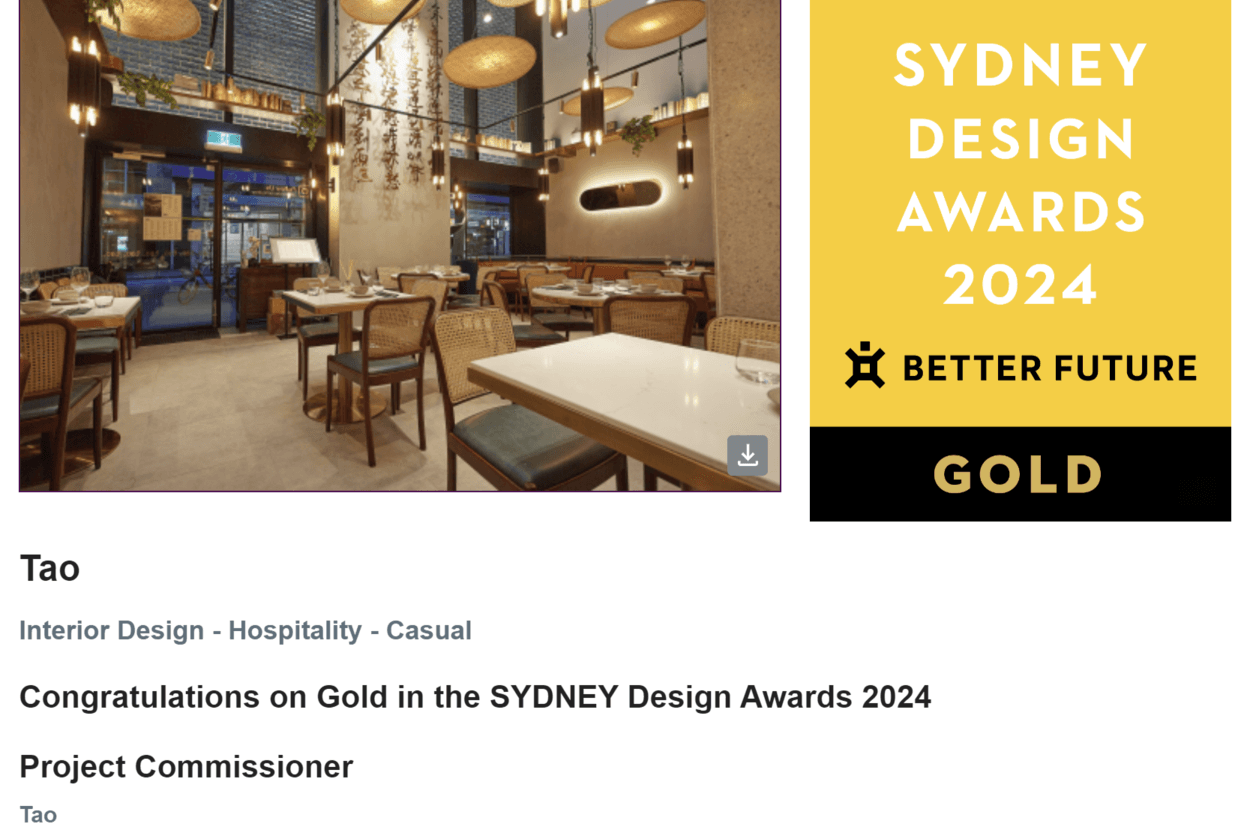 Sydney Design Awards 2024